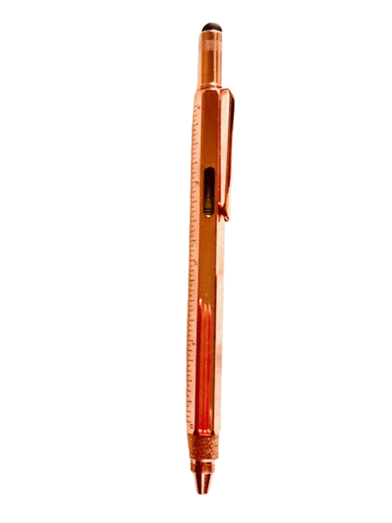Bolígrafo cobre escalímetro